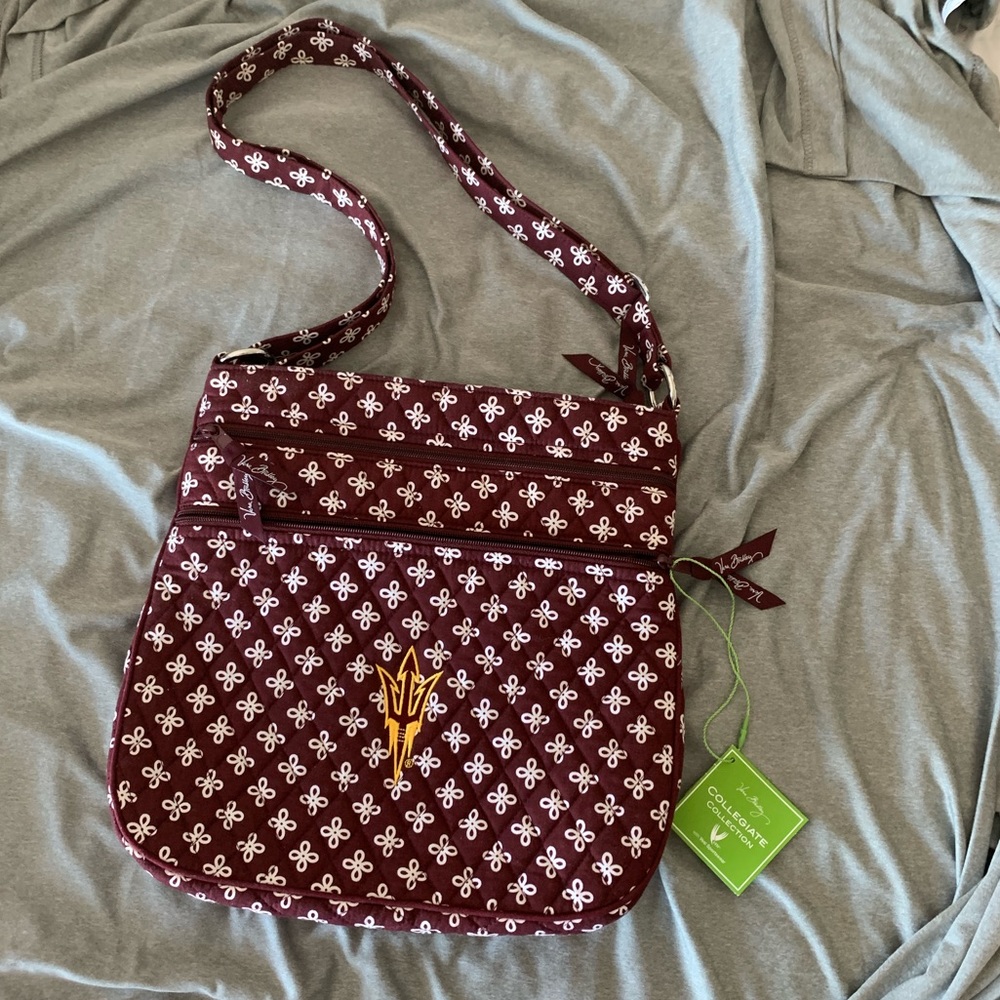 ASU Vera Bradley over the shoulder bag